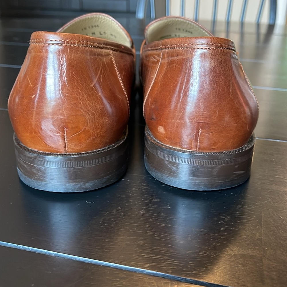 Johnston & Murphy slip on tassel loafers pre owned size 11 m - Picture 4 of 10
